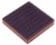 VIBRATION PAD CORRUGATED RUBBER 3X3X7/8 W/CORK INSERT    WAGNER