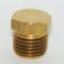 1/4" MPT BRASS HEX PLUG J/B INDUSTRIES