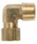 1/4" BRASS COMPRESSION 90 DEGREE ELBOW