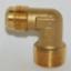 3/8" FLARE X 1/4" MPT 90 ELBOW  BRASS