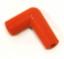 RED SILICONE RUBBER IGNI TION    BOOT RIGHT ANGLE