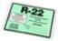 R-22 REFRIGERANT LABELS 10 PER PACK